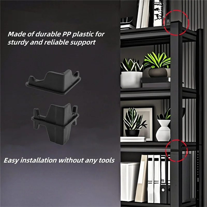Connettori per inserti postali da 20 pezzi per scaffale per scaffalature per carichi pesanti in plastica PP, supporto robusto e resistente stampato ad iniezione-AB09
