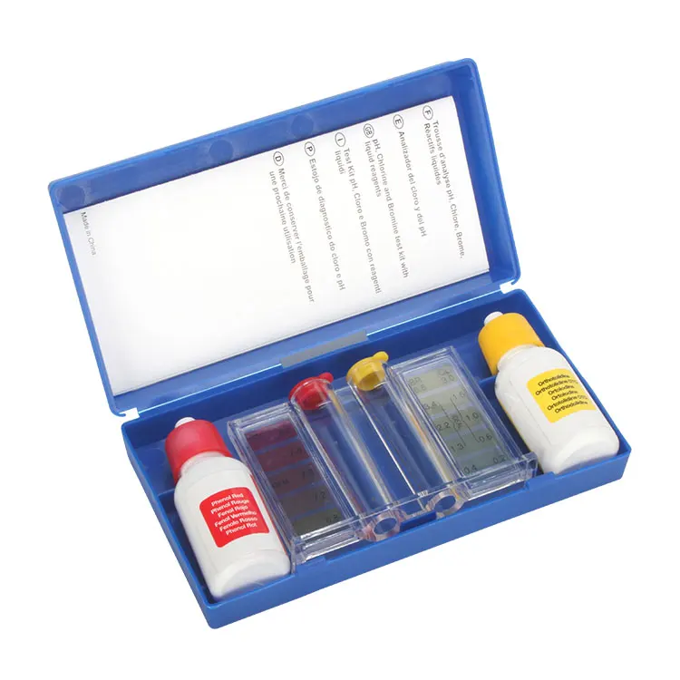 Kit per test rapido dell'acqua al cloro PH e Cl per piscina