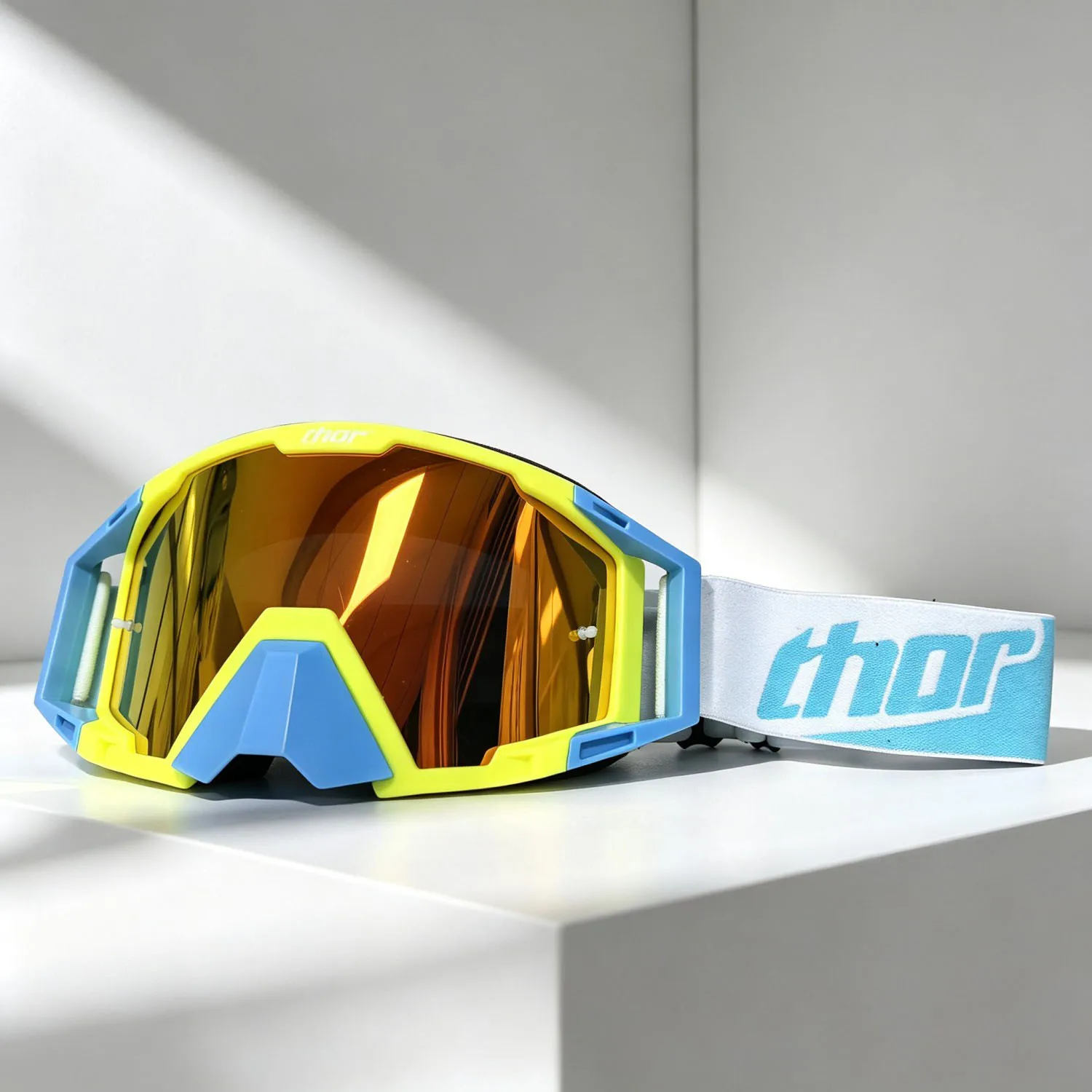 Men Motocross Adventure Off‑Road Goggles, Anti‑Dust Anti‑Fog Dirt Bike Enduro Motorcycle Helmet‑Fit Eyewear