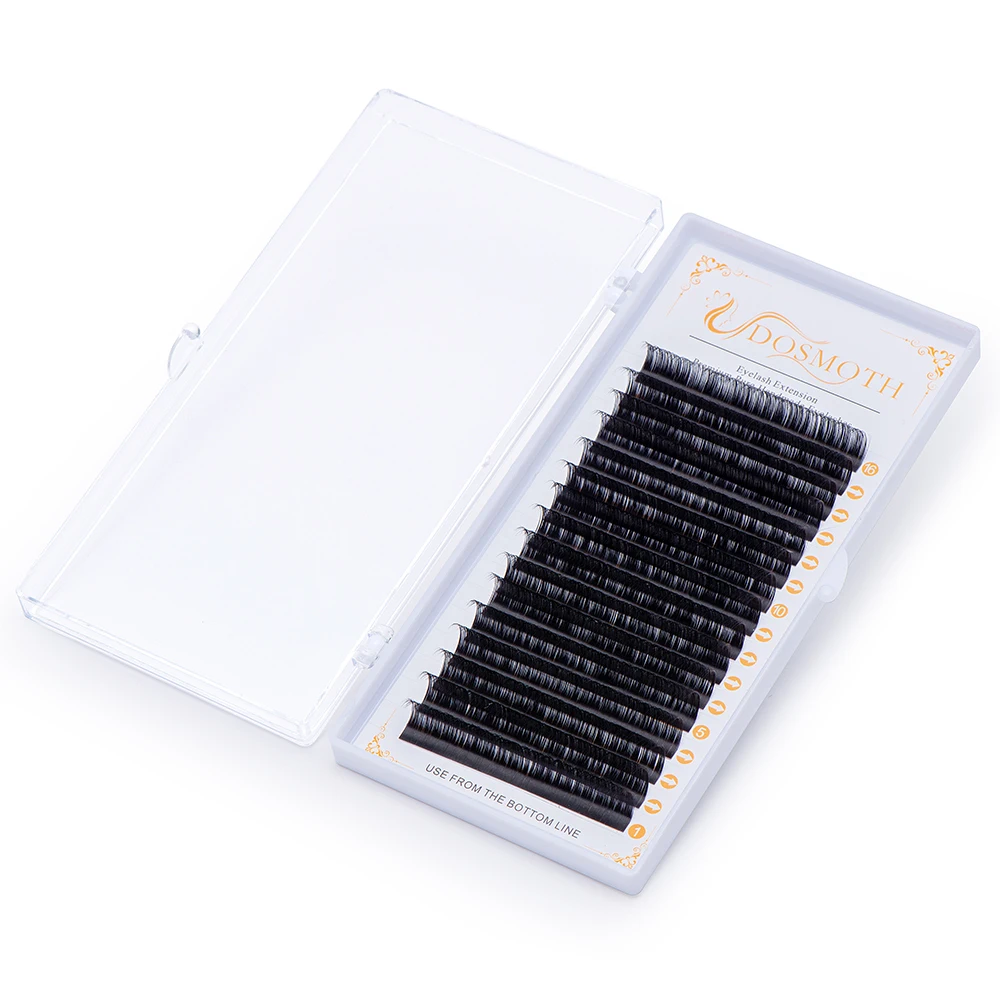 DOSMOTH 40boxes  7-16mm  handmade natural mink eyelashes individual,extension eyelash,fake false eyelashes 16rows False eyelash