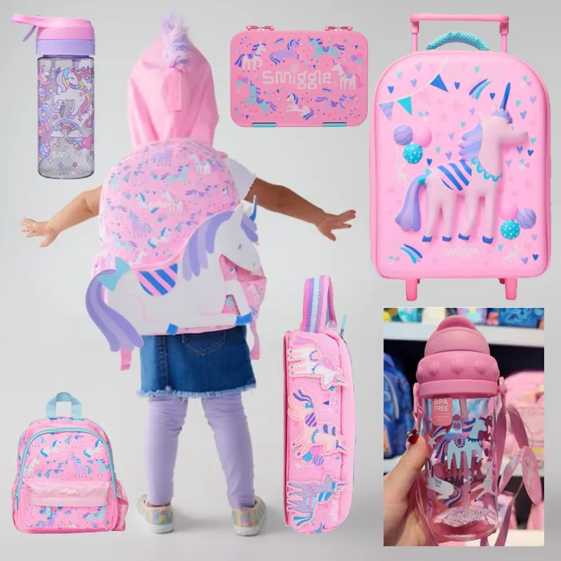 

Australian Smiggle School Bag For Primary School Students Casual Bag Girls Backpack Schoolbag For Children Starting Kindergarten