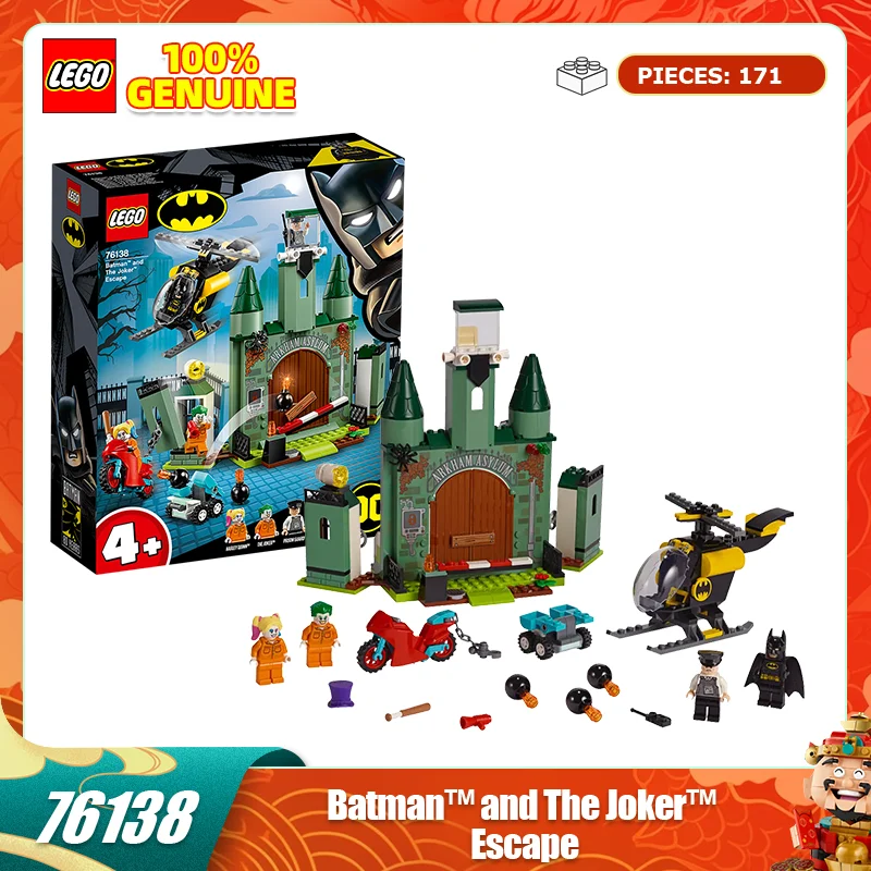 

Lego Building Blocks 76138 Batman: The Joker Escape Boys and Girls Build and Assemble Blocks Children's Toy Gifts