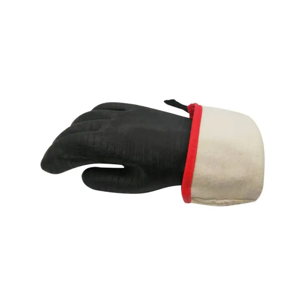 Easy to Clean Thicken BBQ Gloves Oil Resistant Textured Palm Oven Mitts Neoprene Coating Waterproof Grill Gloves Grilling