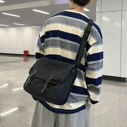 Xierya-Sac à Bandoulière de Grande Capacité pour Homme, Sacoche en Toile Décontractée à la Mode, Loisirs, Étudiant