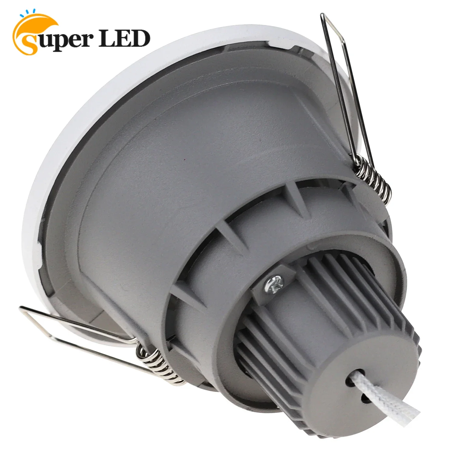 LED Eyeball Downlight Habitação, Spotlight Fitting, Montagem De Iluminação, Suporte, Moldura De Invólucro, Quadrado, Redondo, GU10