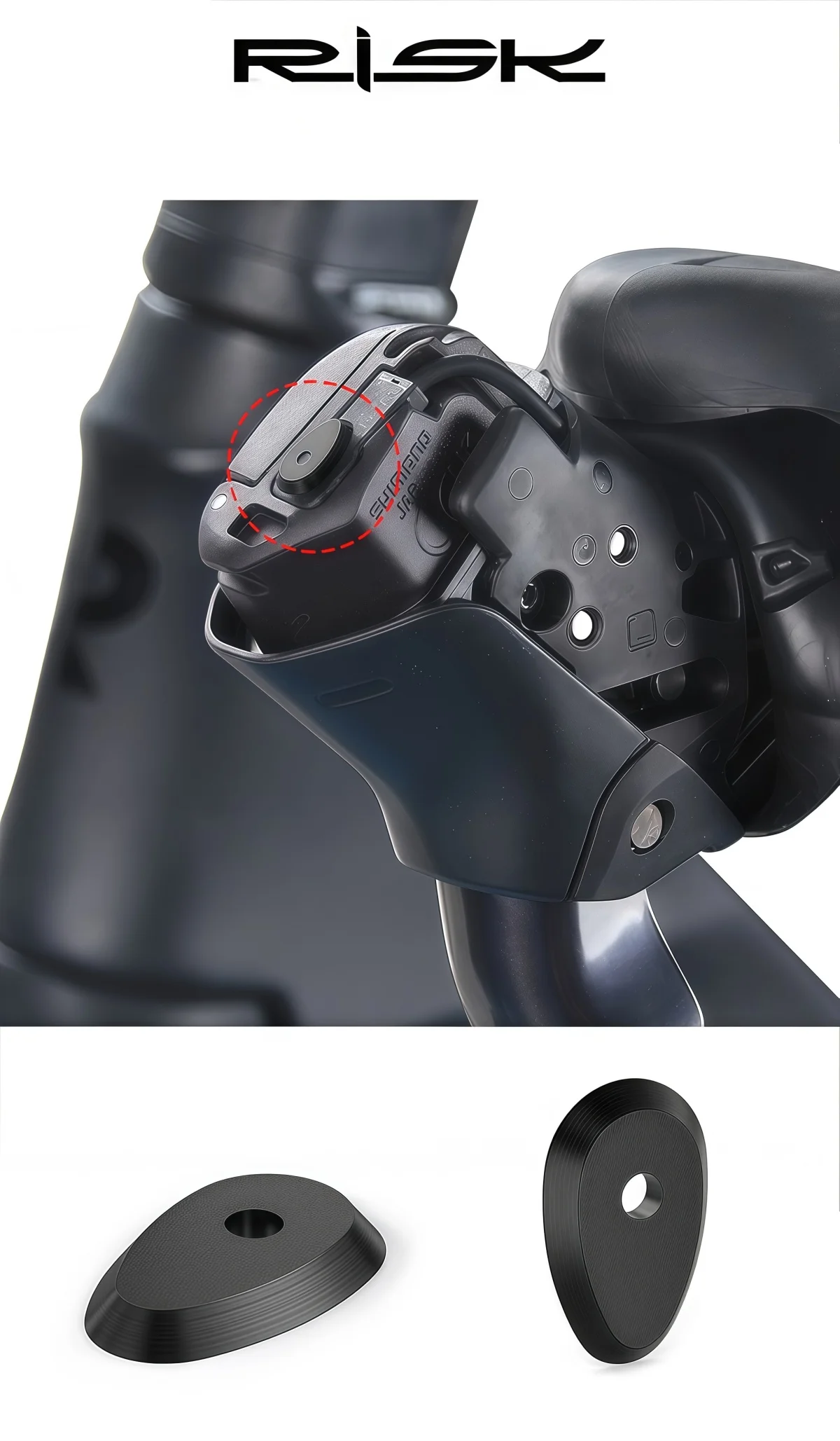 RISK RC315 Tastenpads für SHIMANO ULTEGRA R8170 / DURA-ACE R9270 Di2 elektronische Schalthebel – 4-teilige Schutzabdeckungen – Detail 1