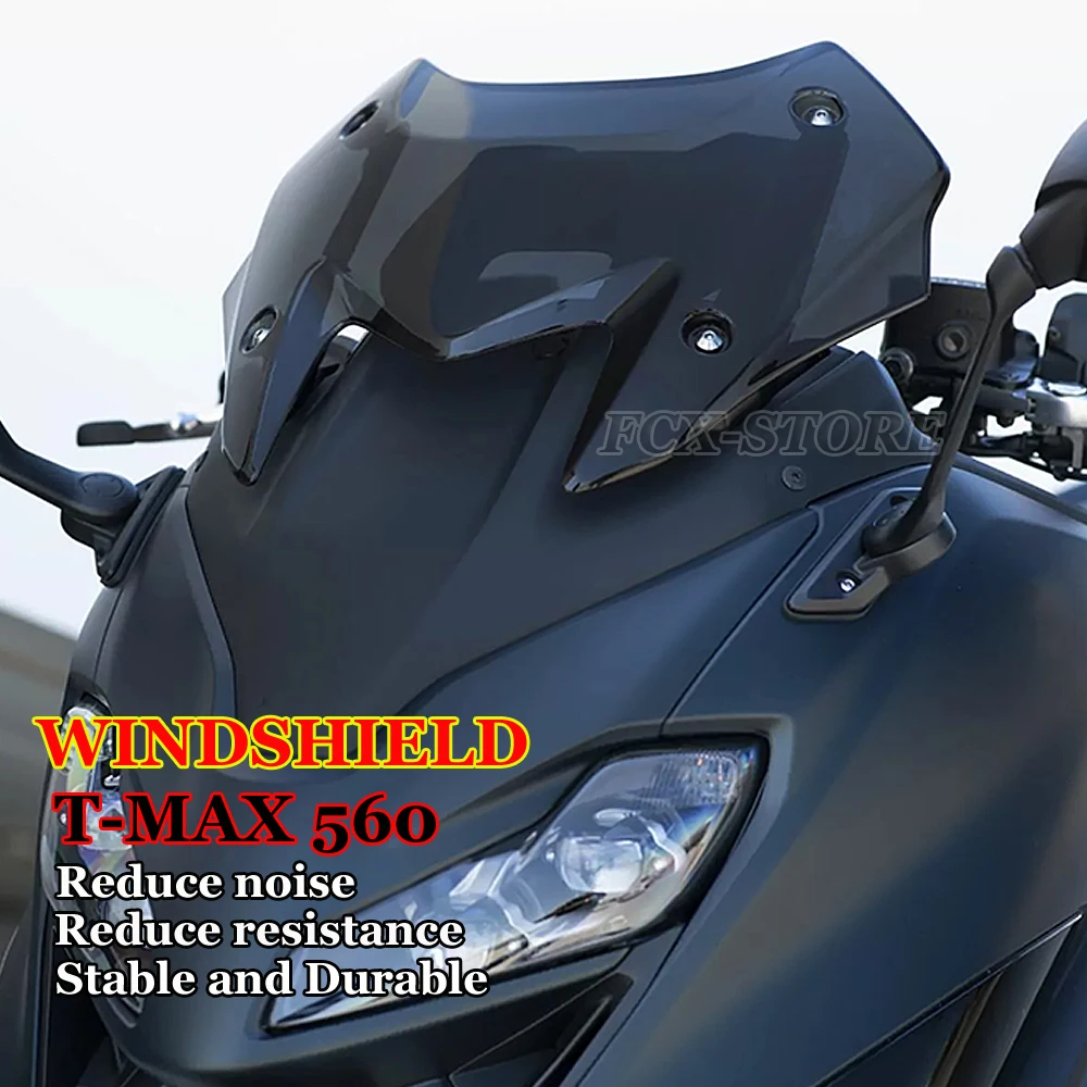 New Motorcycle Parts Front Wind Deflector For Yamaha T-MAX 560 T-MAX560 Sports WindScreen TMAX 560 TMAX560 Windshield 2023