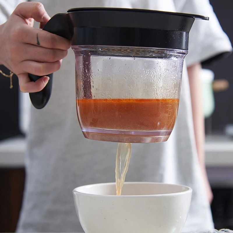 Fett abscheider Küchen ölfilter Soßen fett abscheider mit einfacher Boden freigabe