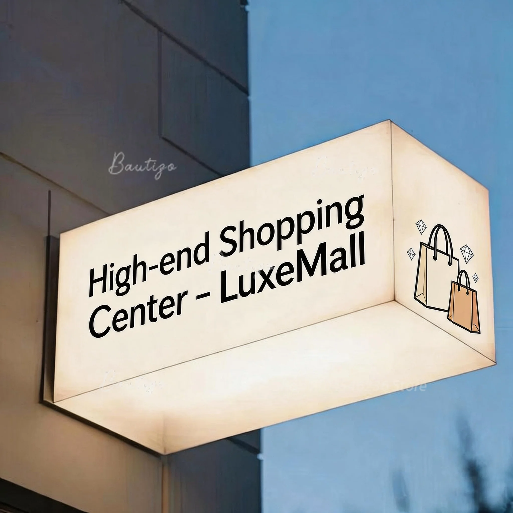 オーダーメイドの高級ショッピングセンター用アクリル製ネオンサイン、ledネオン壁面ロゴ文字広告表示看板
