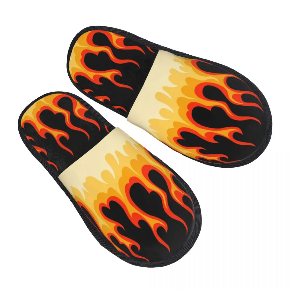 

Изготовленные на заказ красные классические гоночные тапочки из пены с эффектом памяти, женские уютные теплые тапочки для горячего огня