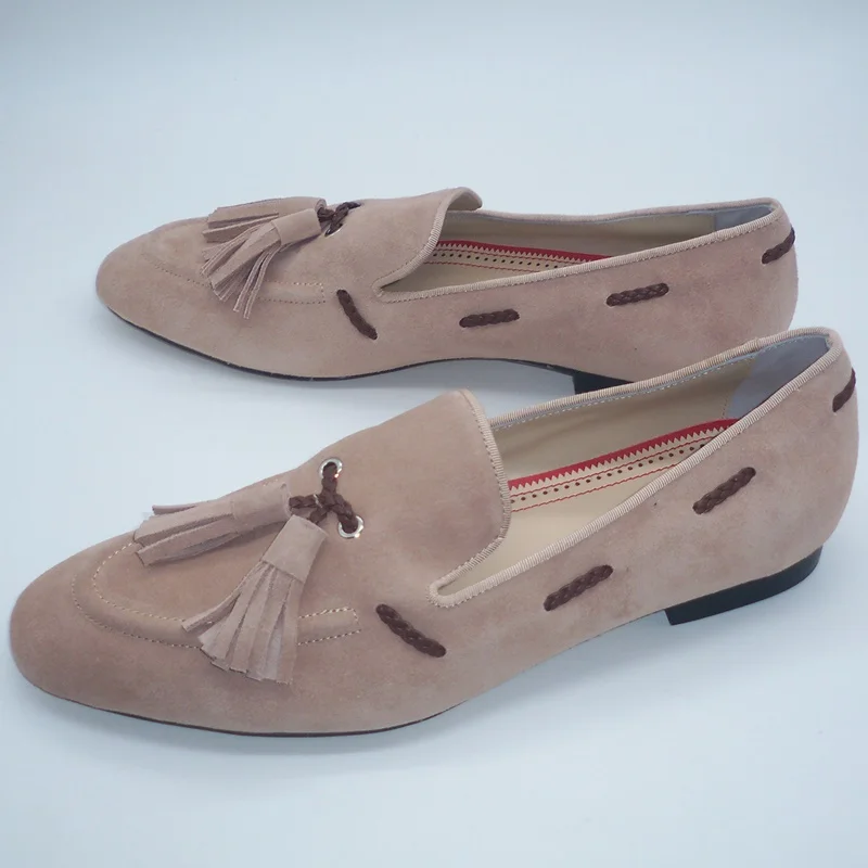 

Designer Fashion Suede Men Casual Shoes Tassel Loafers High Quality Mens Driving Shoes Comfort Men Loafers Boat Shoes Moccasins