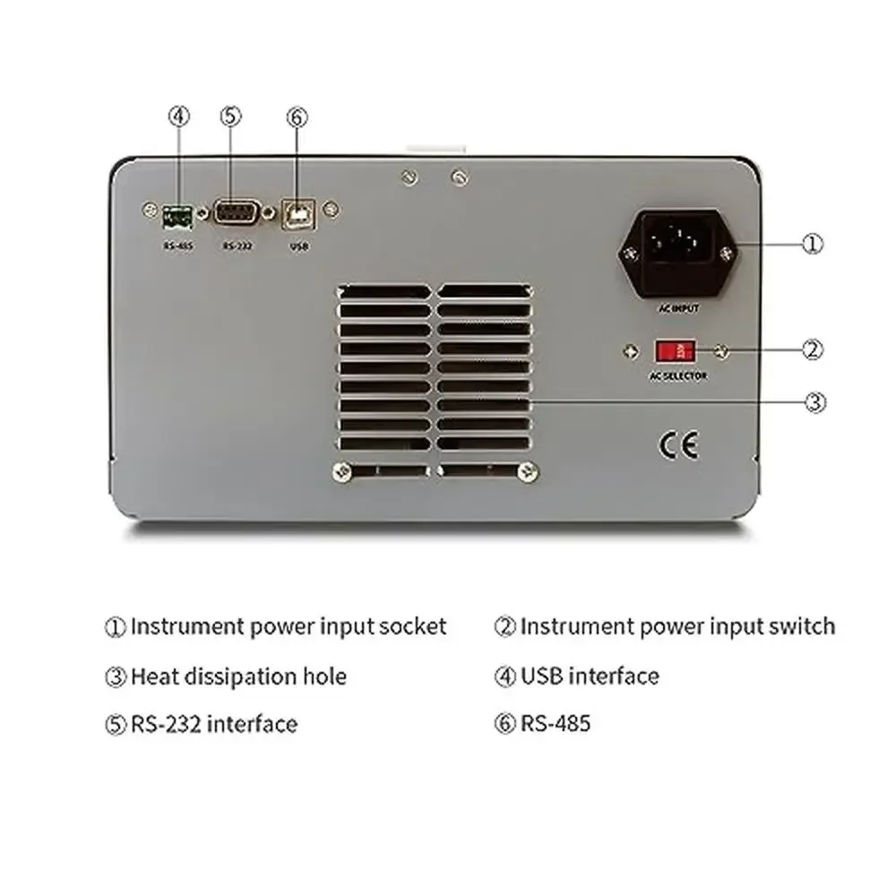 Fuente de alimentación CC lineal Triple de precisión ajustable, 30V, 10A, 615W, perilla de codificador de interfaz, protección de serie paralela, ventilador silencioso fácil