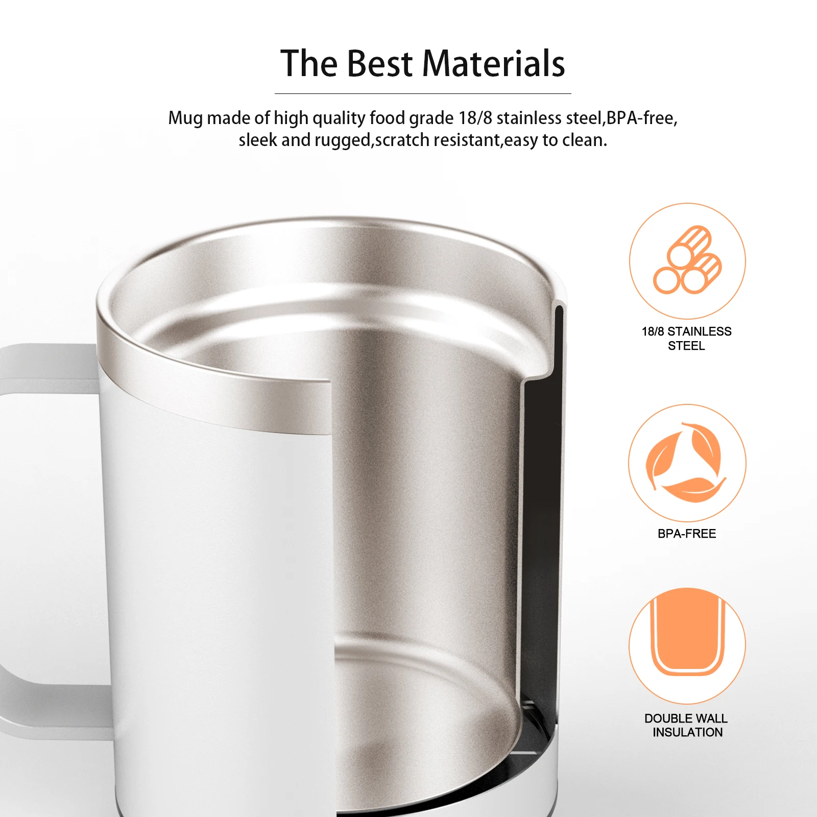 USB Self-Heating Coffee Mug with Temp Control 2