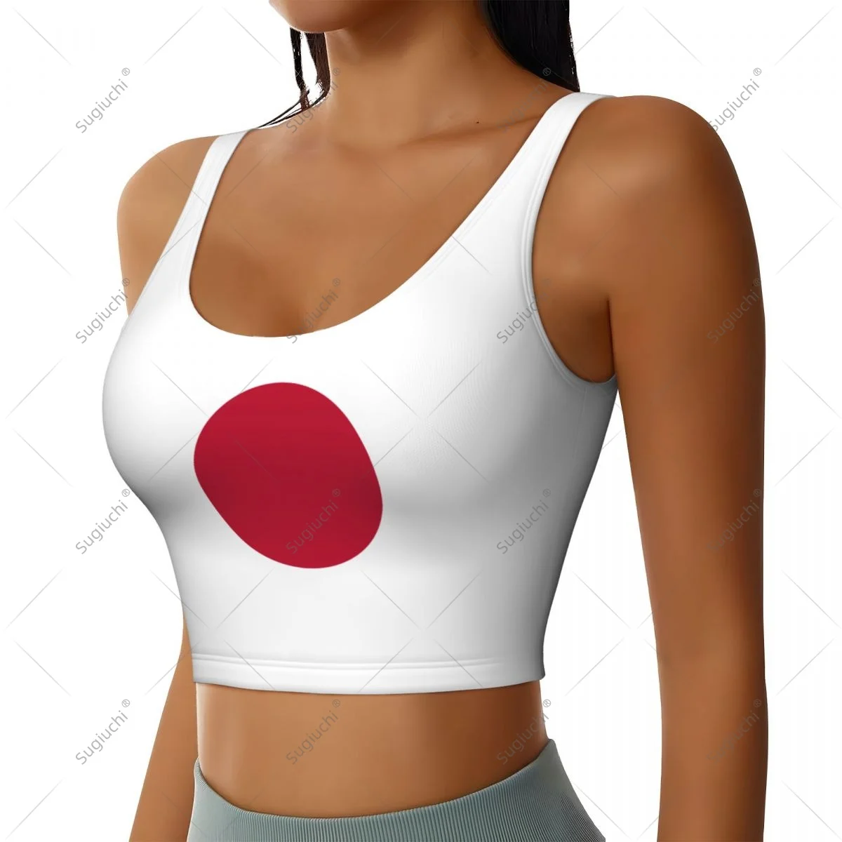 Japan Flag Women Girl Activities Sports Vest for Female Yoga Vest Workout Vest Lightweight Trendy