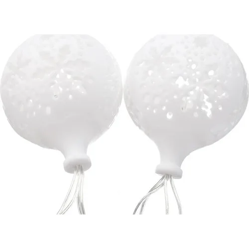 Nettenevime LED Snowball 10LU Christmas Ornament Pendulum Light 200CM