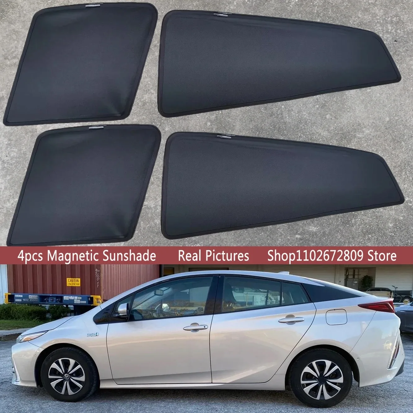 

Magnetic Car Sunshade Shield Front Windshield Curtain Sun Shade For Toyota Prius XW50 50 Prime Hybrid 2016 - 2022 Accessories