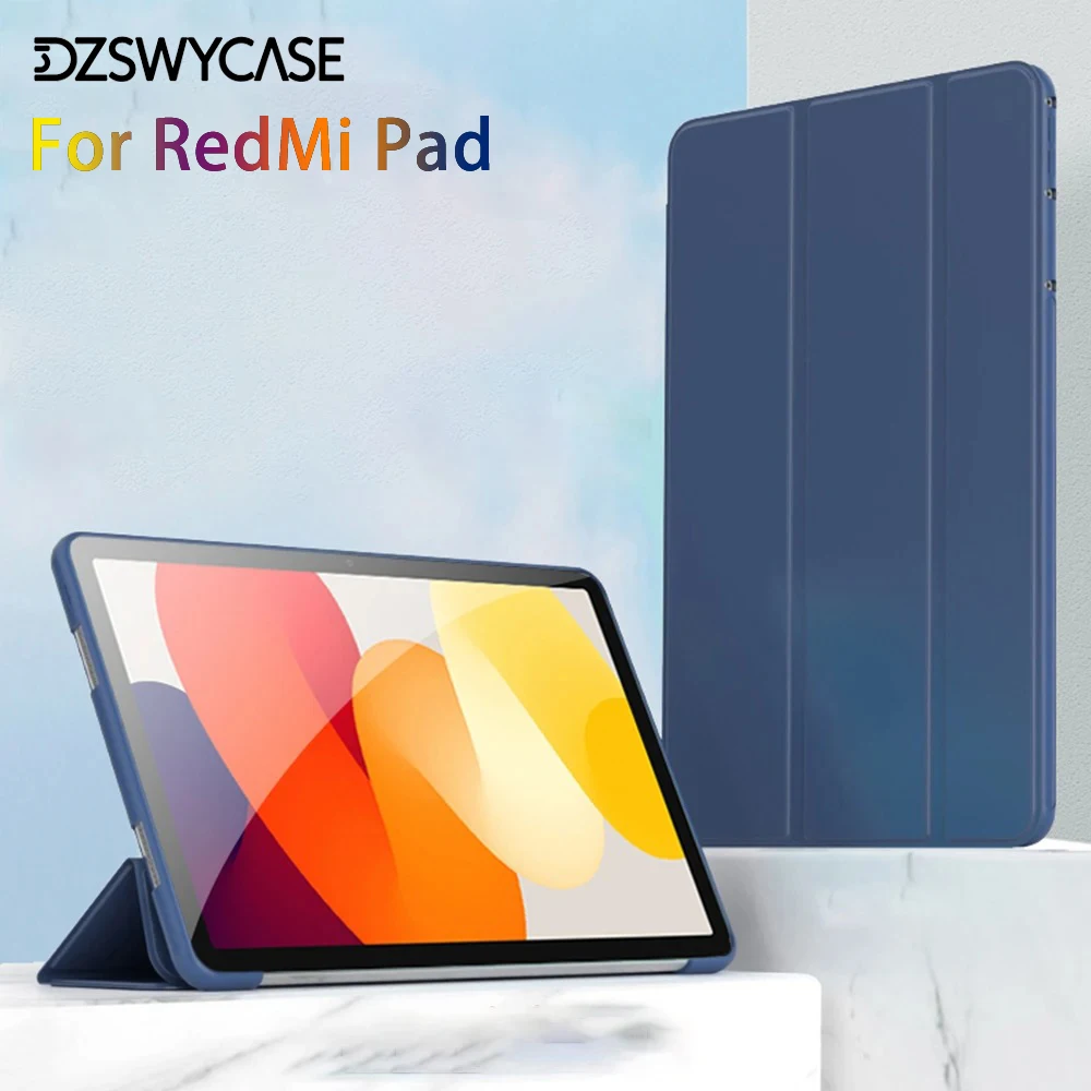 Silicone Case For RedMi Pad 2 11inch, RedMi Pad SE 11, RedMi Pad SE 8.7, Pad 2 SE 9.7 Foldable Case with Auto Sleep/Wake Cover