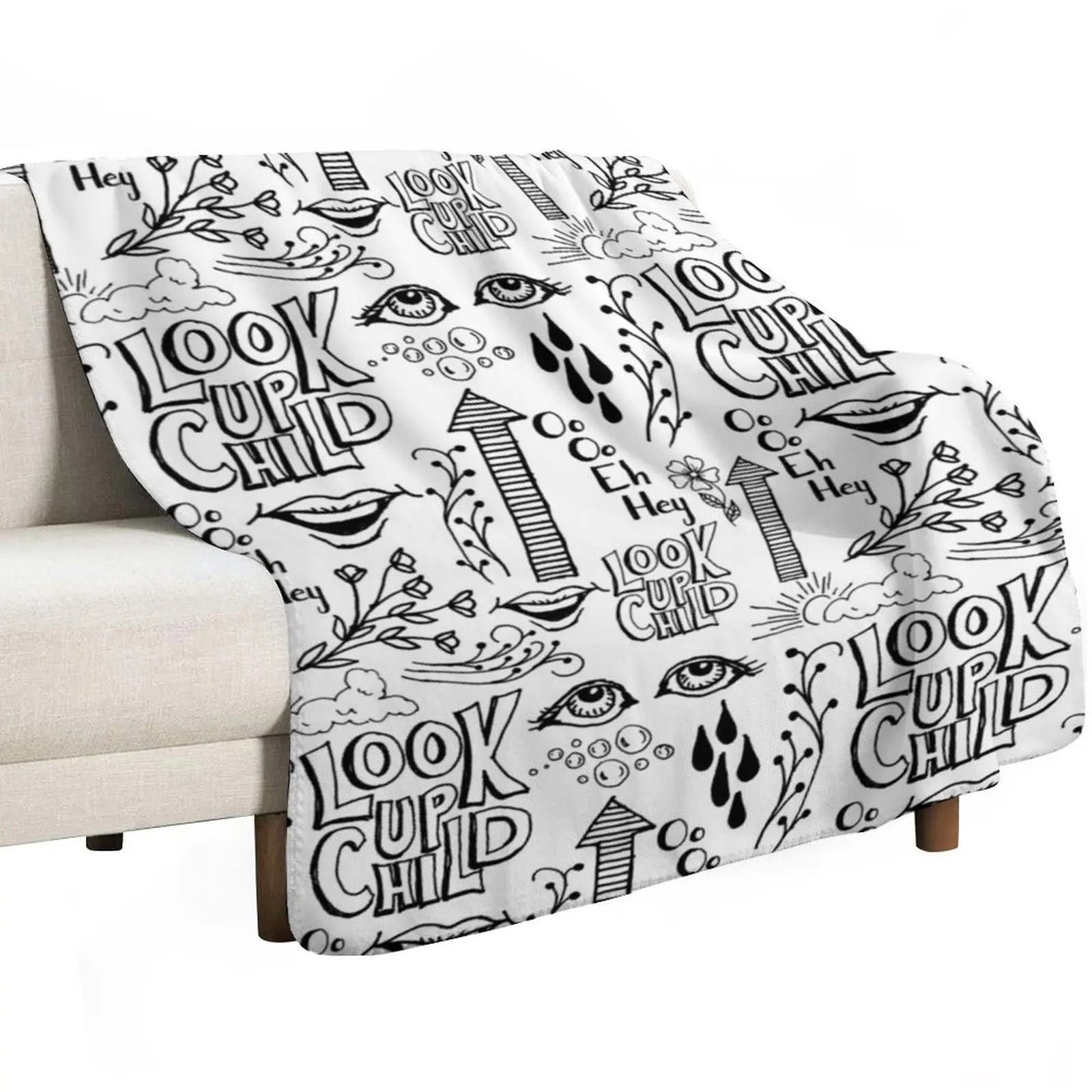 Look Up Throw Blanket Softest Nap Decoratives Luxury Designer Decorative Beds for sofa Blankets