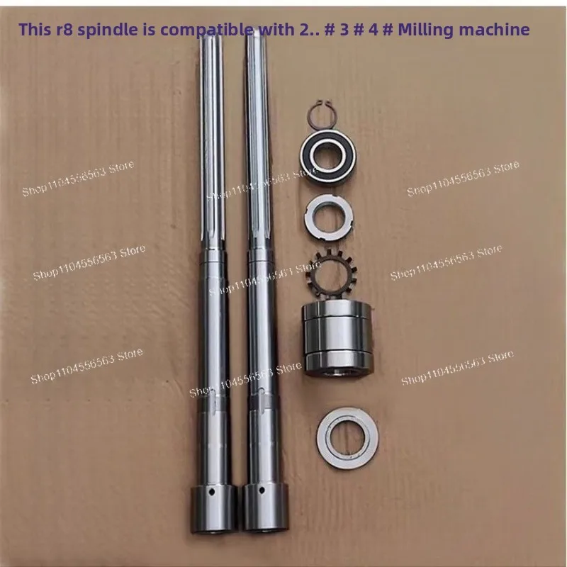 Turret Rocker Mill R8 Spindle Assembly, Custom Parts for Taiwan Milling Machines, Imported High-Precision Spline Bearing Set