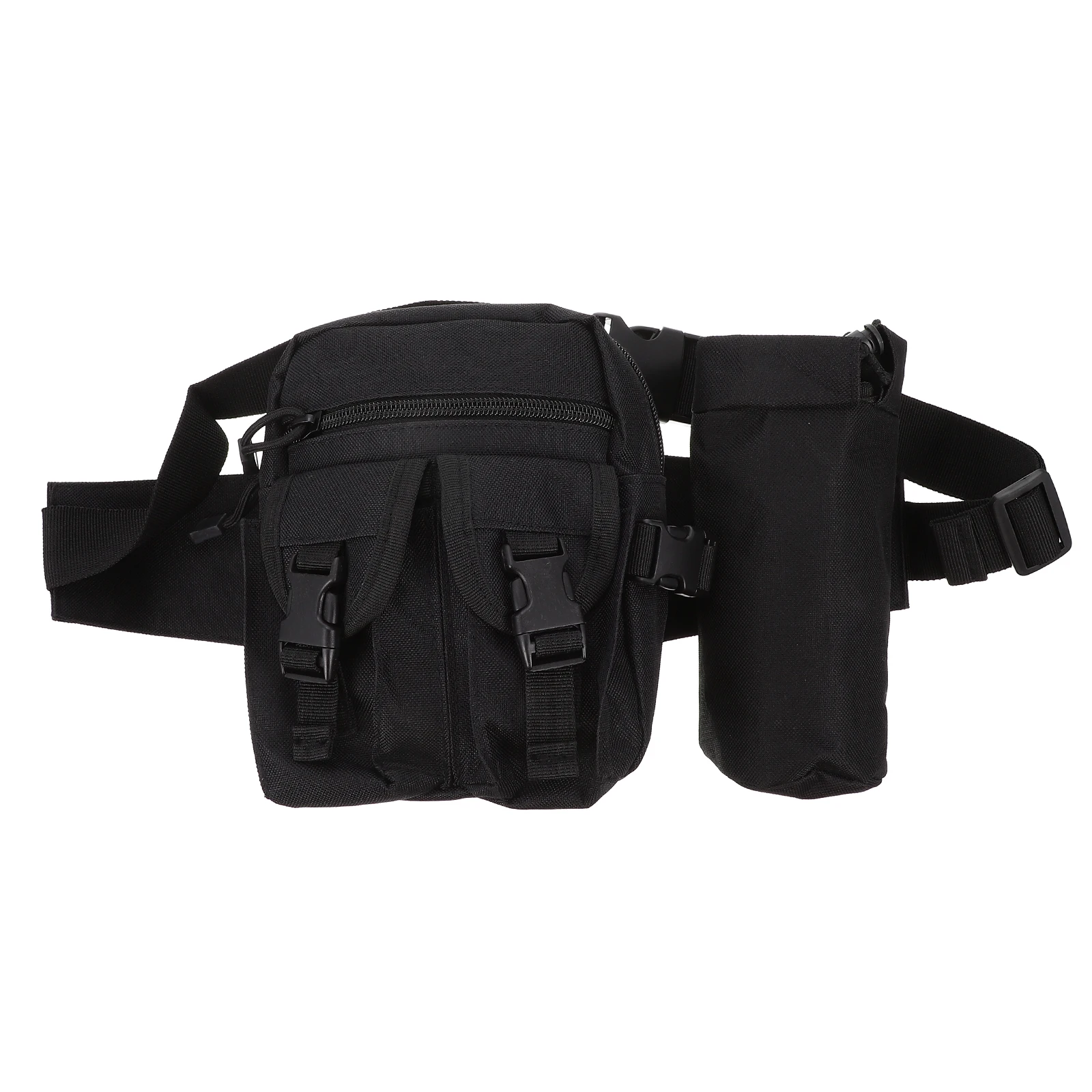 

Nylon Water Bottle Fanny Pack Lightweight Outdoor Sports Pouch Adjustable Buckle Hiking Camping Bottle Holder Storage Bag