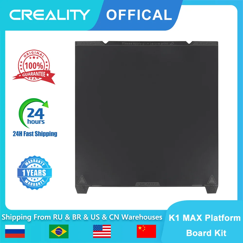 CREALITY K1 Max PEI Sheet Magnetic Flexible Build Plate Spring Steel Heated Bed Sticker for K1 MAX 3D Printer Upgrade 330x310mm