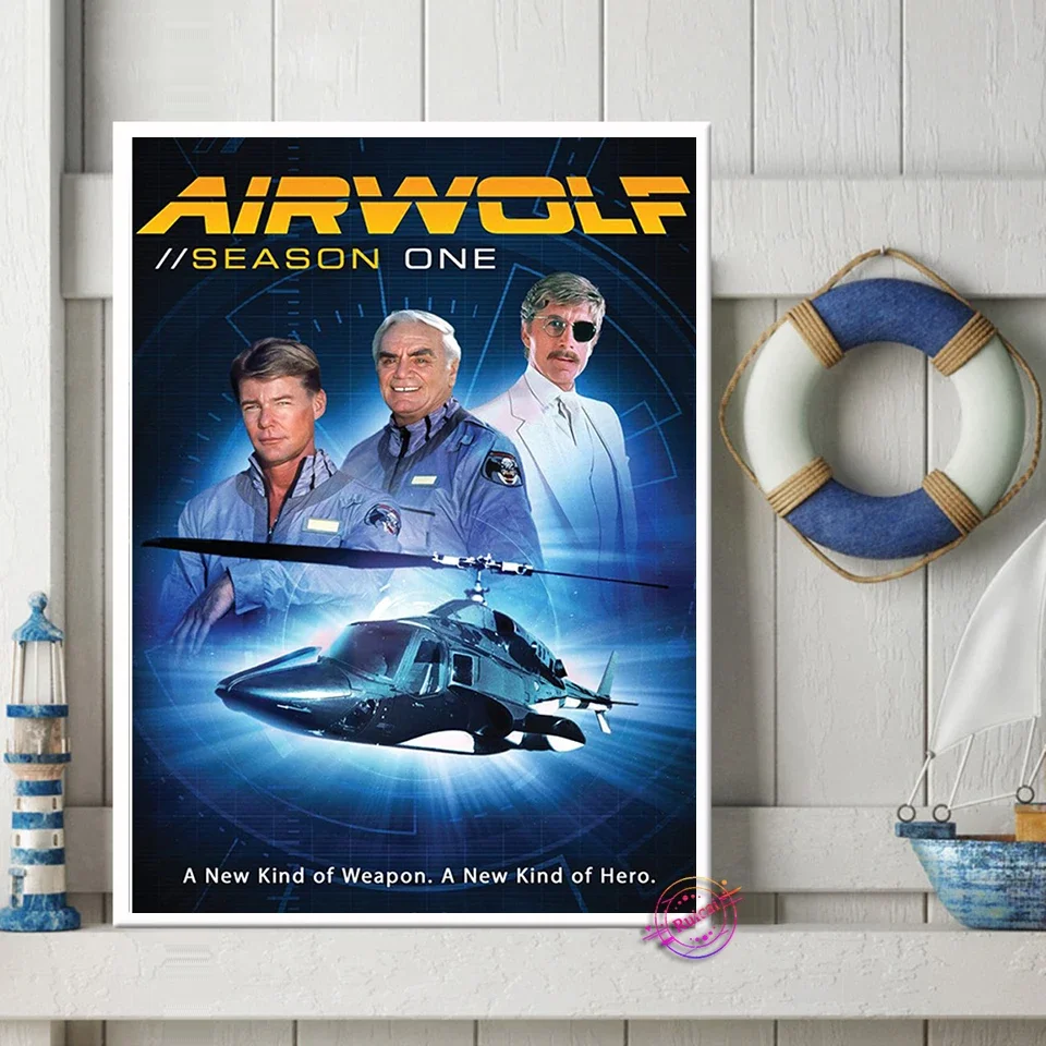 Airwolf Season 1 Poster Wall Art Picture Canvas Painting For Living Room Home Decor Gift