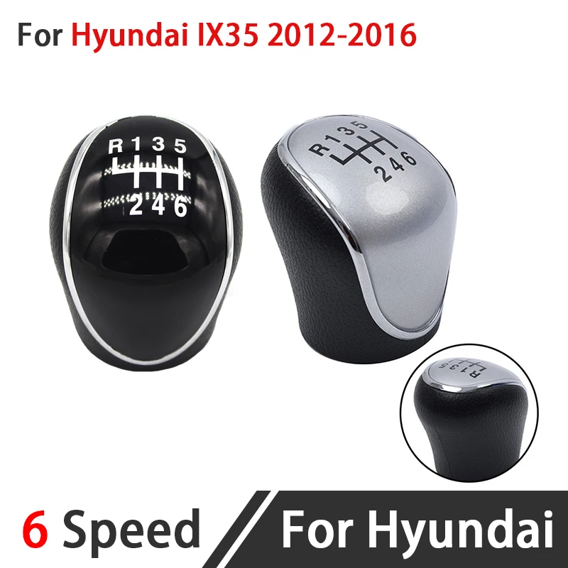 

6 Speed Manual Stick Car Gear Shift Knob Replacement Car Lever Shifter Head For Hyundai IX35 2012-2016 Car Styling ﻿
