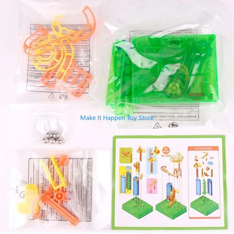 28EC DIY Electric Ball Track Marble Race Run Blocks Eingefügte Bausteine ​​für