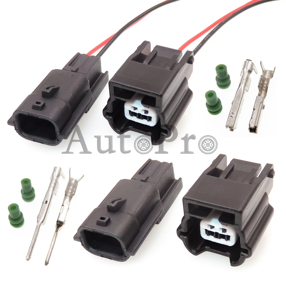 

1 Set 2 Hole 90980-38851 7282-8851-30 7283-8851-30 AC Assembly Auto Cable Plug Car ABS Plastic Housing Sealed Socket For Nissan