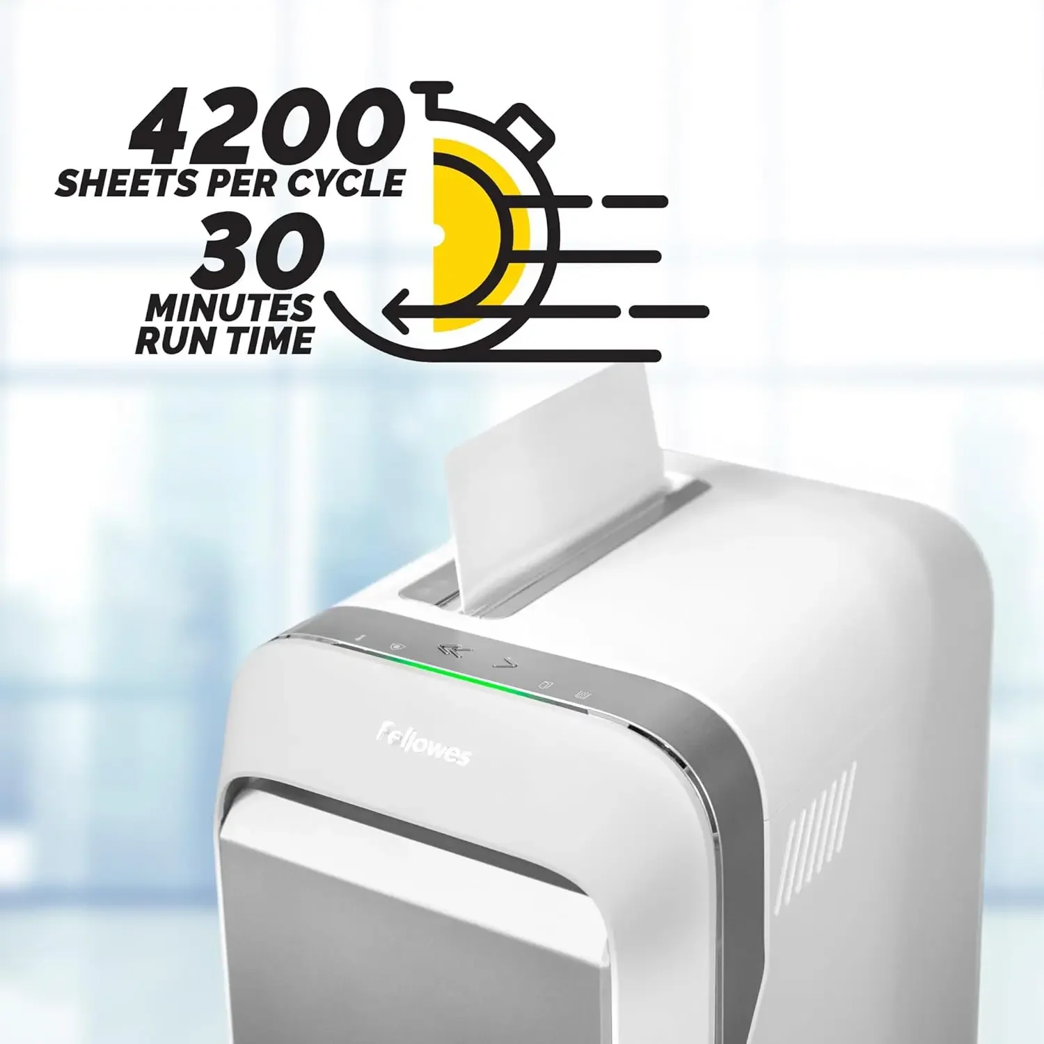 ‎Powershred LX22M 20-Sheet 100% Jam-Proof Heavy Duty Micro Cut Paper Shredder for Office and Home, White 5263201