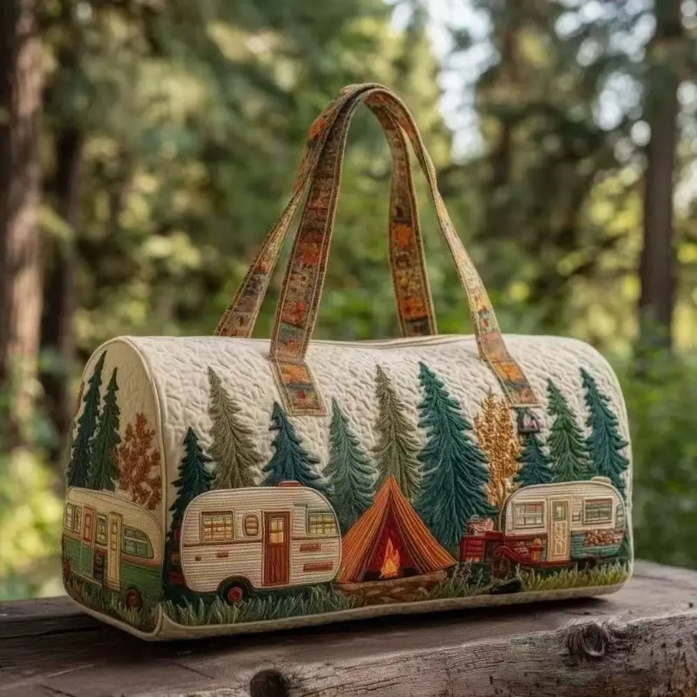 3D Digital Print Sports Short Bag Polyester Large Capacity Fitness Short Bag Multi-functional 18x9x9 Quilted Travel Bag