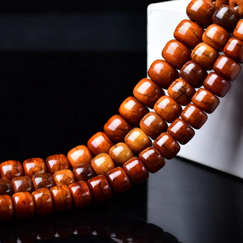 Tibetan-style cow and bone semi-finished accessories, 108 pieces, matching long string bracelets