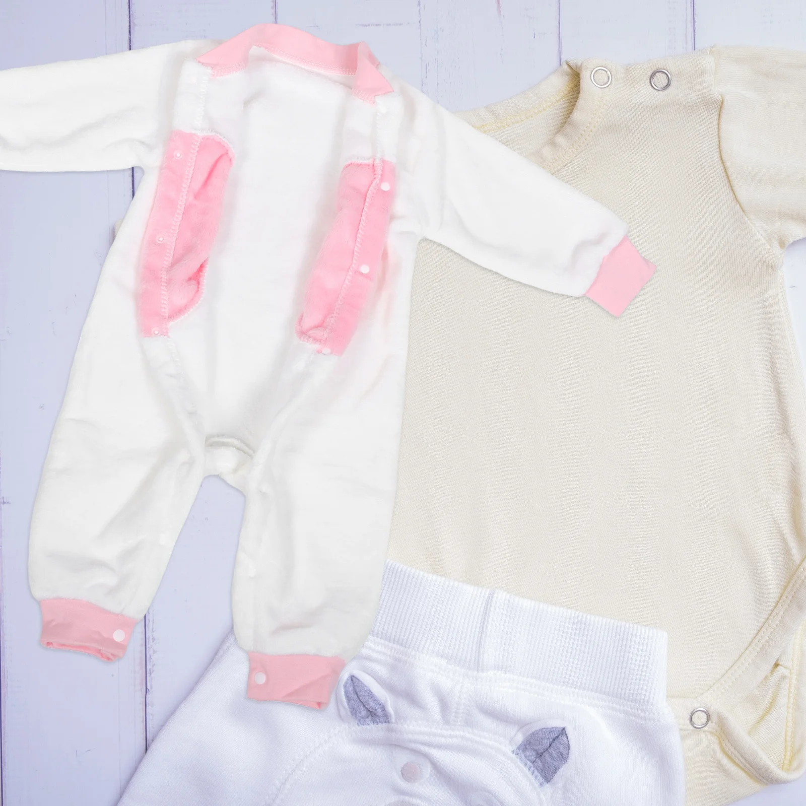 

Newborn Baby Hooded Fleece Jumpsuit Winter Clothes Boys Girls Toddler Bunny Costume Infant Fleece Warm Lined Suit