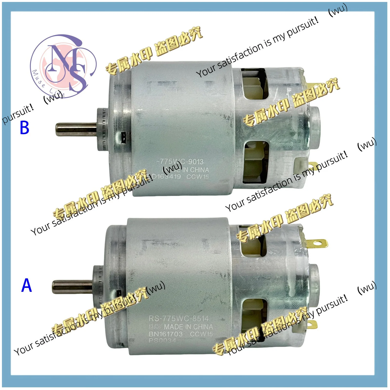 Suitable for MABUCHI RS-775WP-8514 DC Motor 12/18/20 High Speed Torque Power 775 Suitable for Power Tools, Drills, Saws