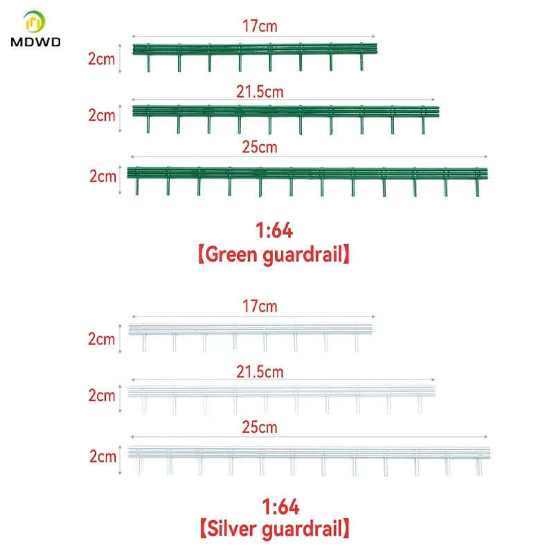 Ho simulação miniatura modelo de guarda-corpo rodoviário 1:87abs cerca brinquedos para diy modelo fazendo/layout de construção de arquitetura para diorama