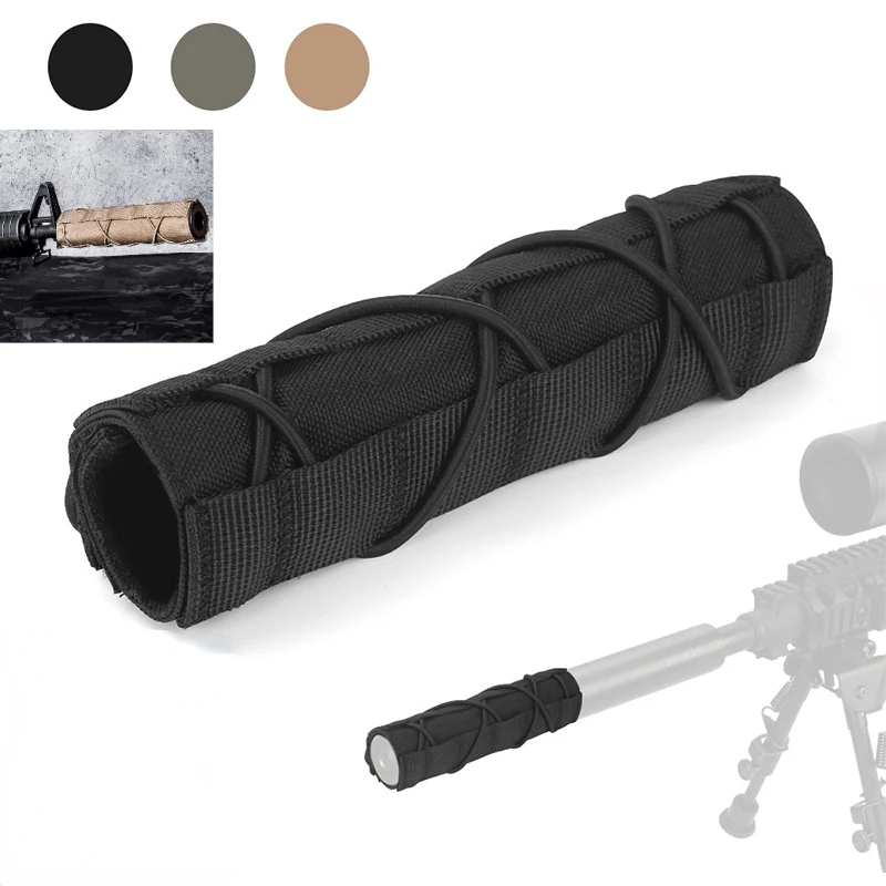 Hunting Airsoft Suppressor Silencer Cover 22cm/18cm/14.5cm Air Gun Shooting Muffler Sleeve Heat Cover Shield Baffler Protector