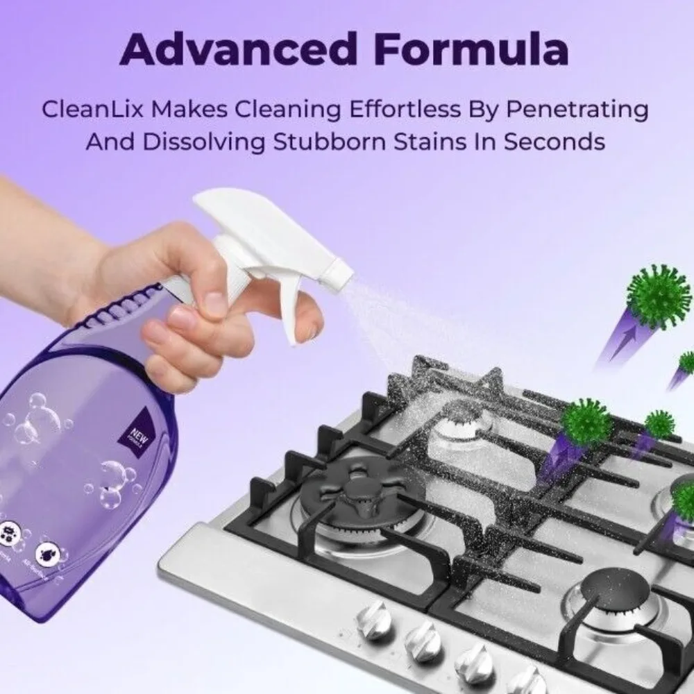 Plastic Cleanlix Cleaner Deep Cleaning with Cleaning Tablets Multipurpose Cleaner All-in-one Stain Cleaning All Surface