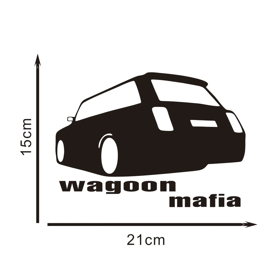 Variou Sizes Vinyl Decal VAZ 2104 Lada Wagon Mafia Car Sticker Waterproof Auto Decors on Bumper Rear Window