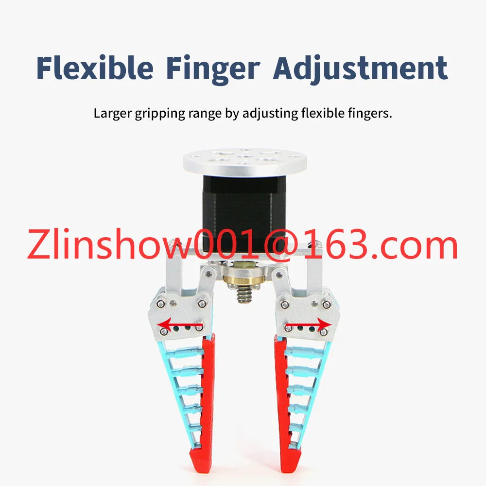 Adaptive Pneumatic Electric Flexible Bionic Mechanical Finger Soft Claw Industrial Robotic Arm Cylinder for Air Working