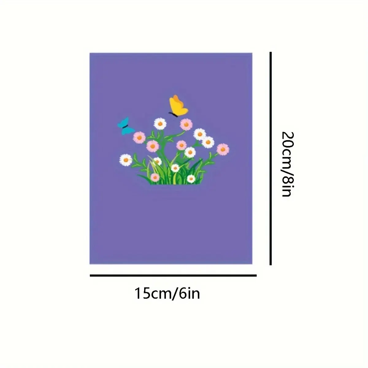 1pcs 3D Butterfly Pop Up Card, Valentine's Day, Mother, Anniversary, Wedding Invitation Greeting, Birthday Gift, Thank You