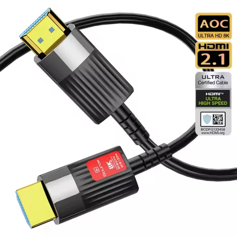 

Высокоскоростной оптоволоконный кабель HDMI 2.1 8K 4K при 120 Гц 48 Гбит/с HDR HDCP для HD TV box проектор PS3/4 компьютера 15 м 20 м 25 м 30 м 40 м 50 м