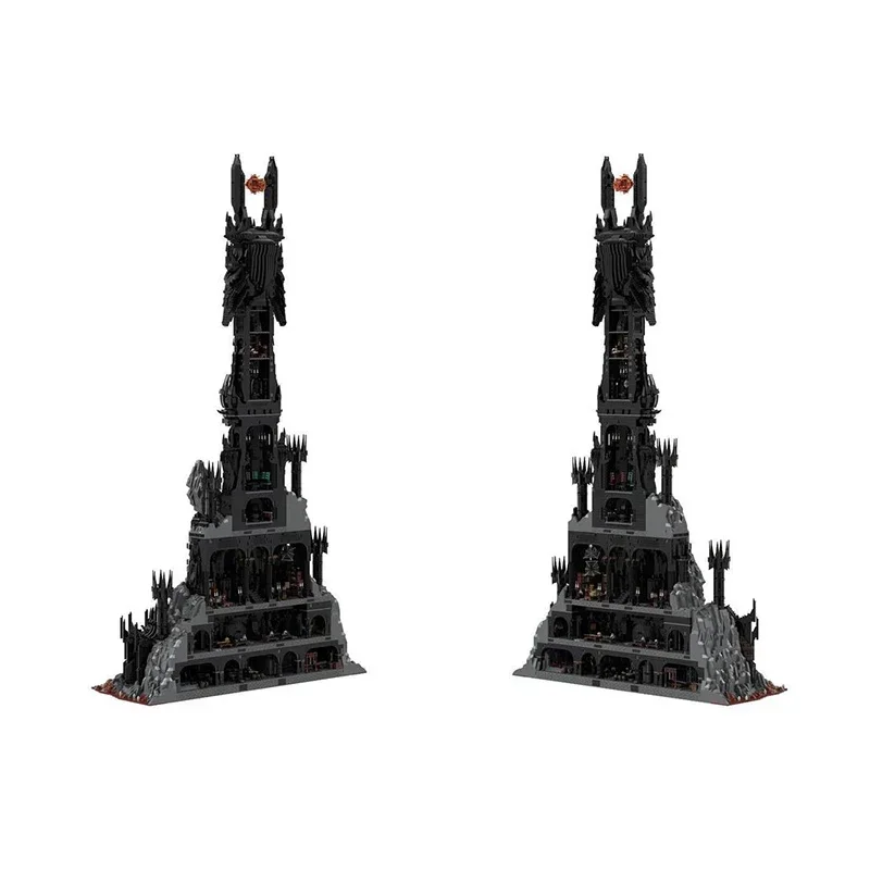 Magical Rings Movie Scene UCS Barad-Dur Moc Building Blocks Dark Tower Model Technology Bricks DIY Assembly Castle Toys Gifts