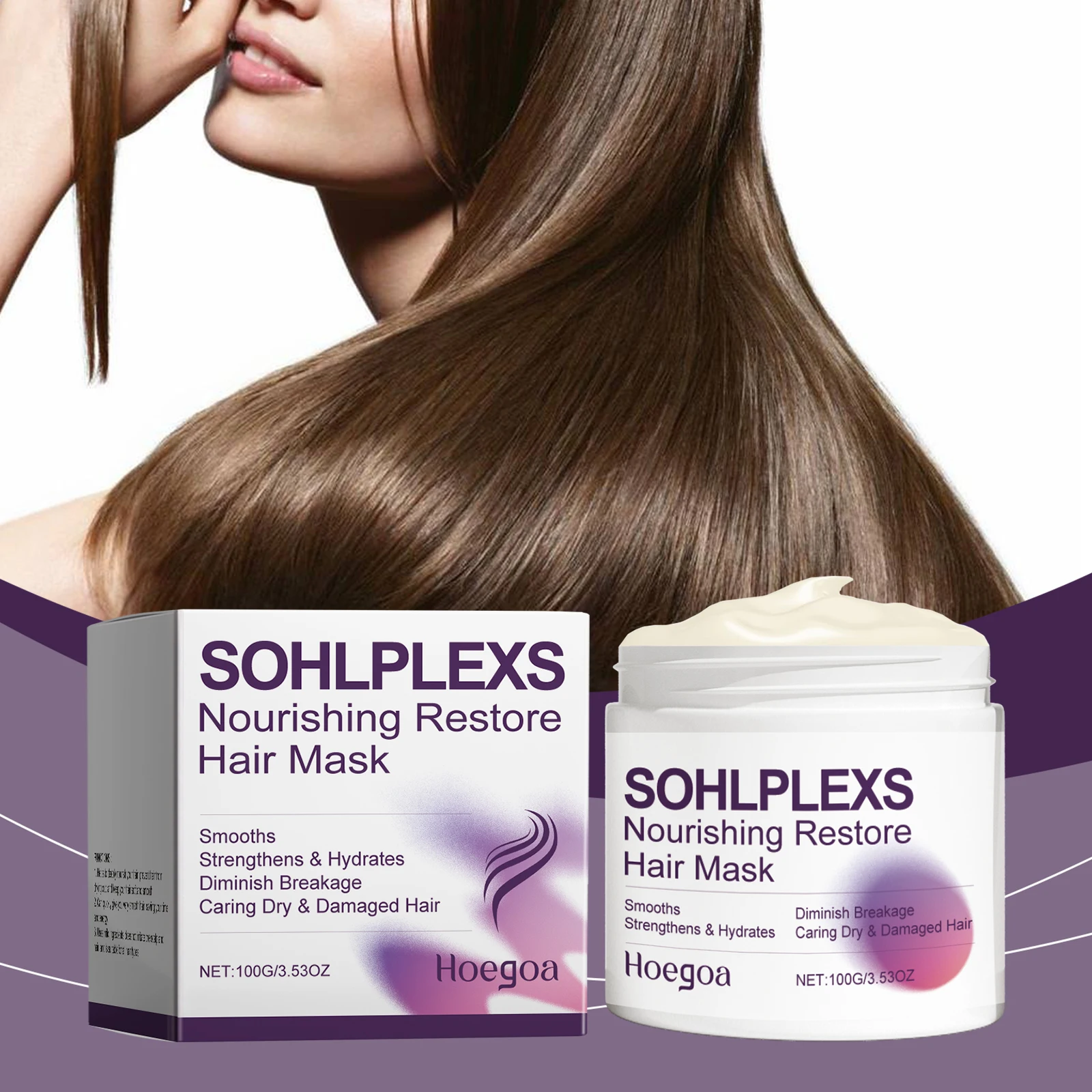 

Keratin Hair Mask Repair Damaged Frizzy Hairs Soft Smooth Shiny Moisturizing Nourish Hair Root Prevent Breakage Frizzy Care