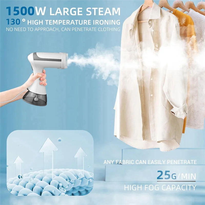 

Высококачественный отпариватель для одежды, портативный отпариватель для одежды, ручной отпариватель, отпариватель для одежды мощностью 1500 Вт с резервуаром для воды емкостью 300 мл, вилка европейского стандарта, Ga