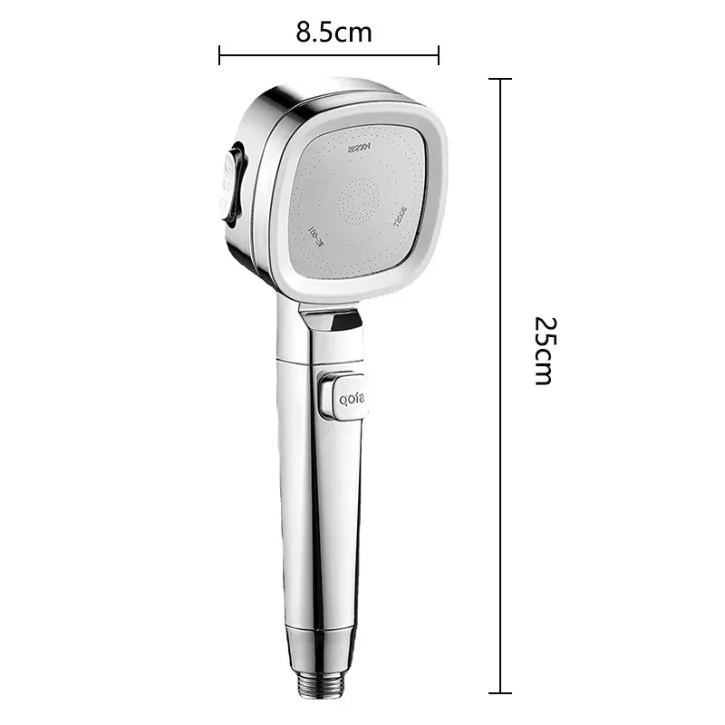High Pressure Shower Head Water Saving 3 Modes Shower Heads Adjustable One-Key Stop Water Massage Sprayer Bathroom Accessories image 6
