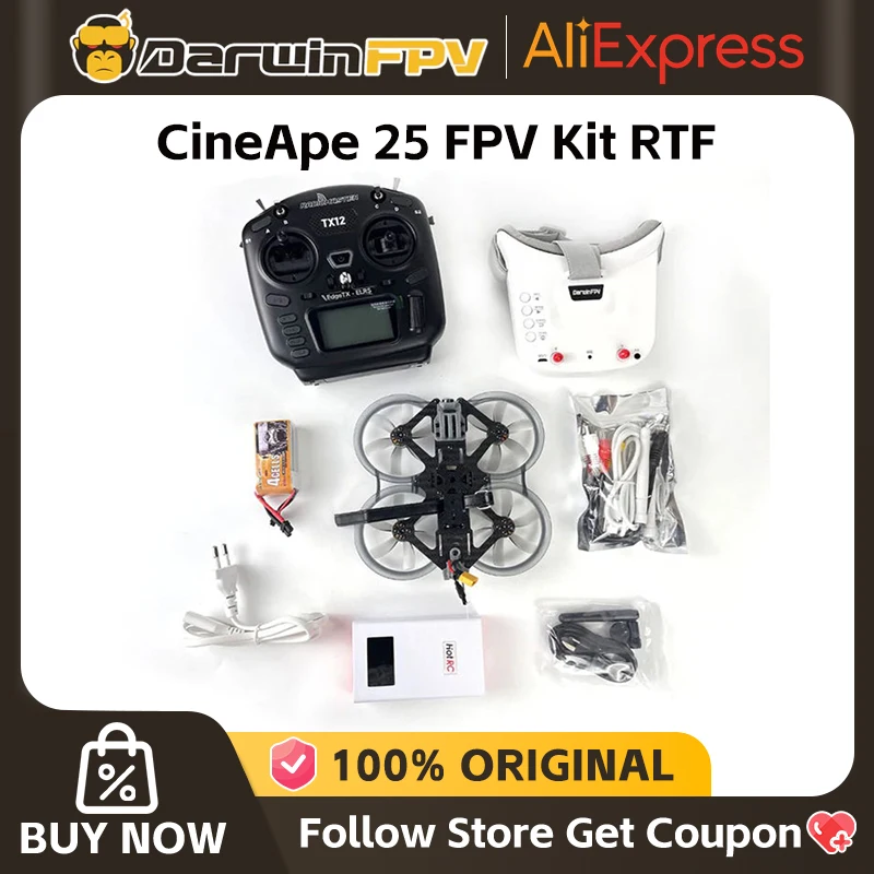 DarwinFPV CineApe 25 FPV Kit RTF - image 1 of 6