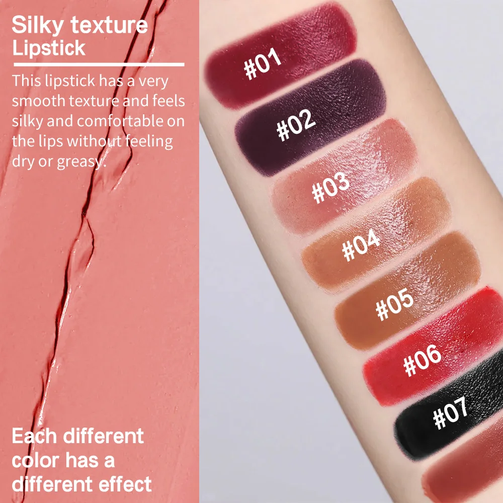 실키 글로시 립스틱 저 채도 미러 워터 라이트 솔리드 립 글로스 미러 립스틱 모이스춰 라이징 립 틴트 네이처 누드 립