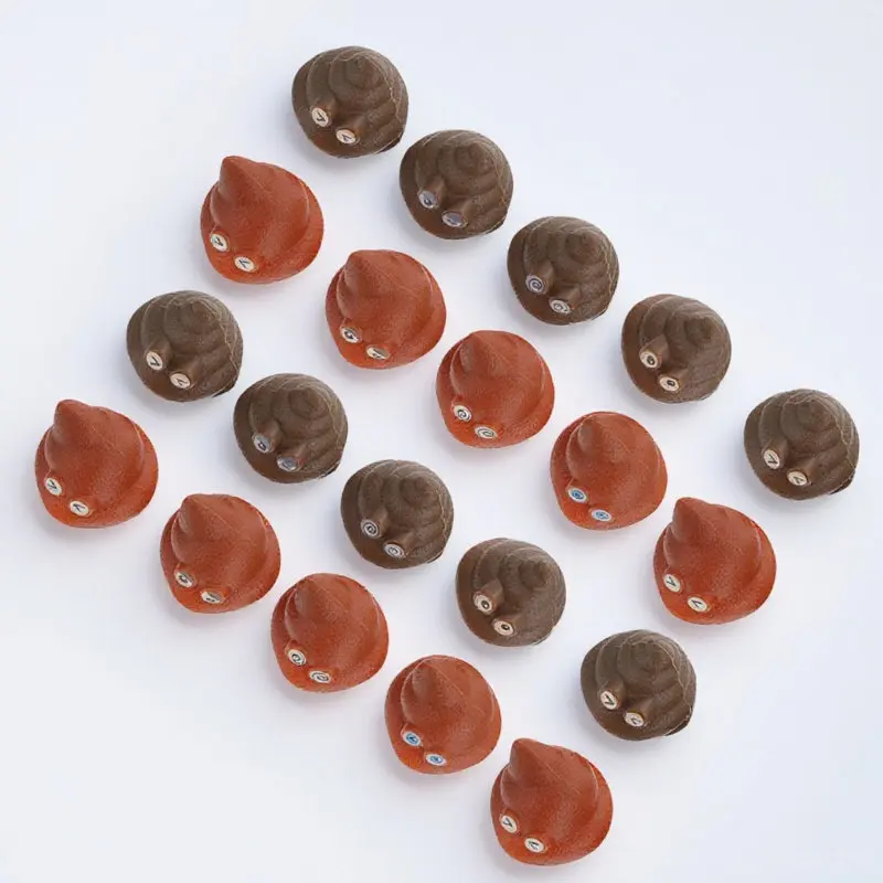 

20Pcs Fake Poop Realistic Plastic Poop Prank Party Decoration April Fool Halloween Fun Prank Props Novelty Tossing Playthings