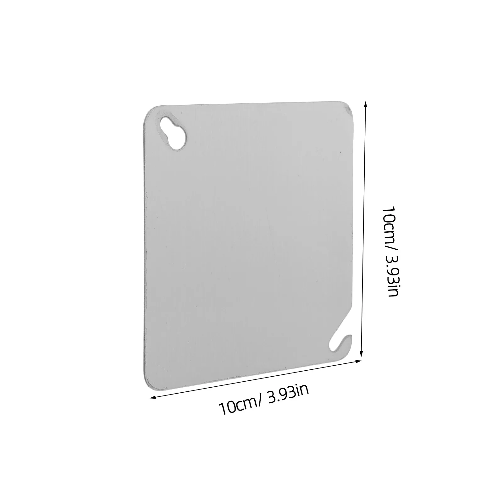 4Pcs Metal Junction Box Cover Plate Flat 4 Inch Electrical Box Replacement Cover Blank Wall Socket Protector Panel for Home