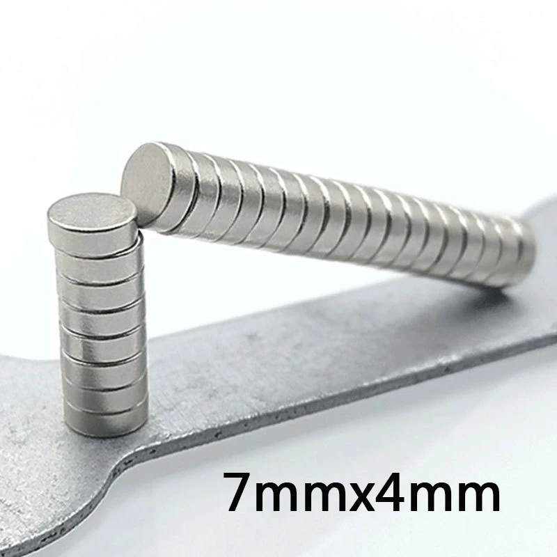 20~500PCS 7x4mm Small Circular Magnets 7x4mm for Home Refrigerators, Offices DIY 7x4mm